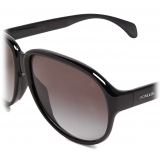 Moncler - Halcyonne Pilot Sunglasses - Shiny Black - Moncler Eyewear