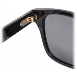 Moncler - Metrope Squared Sunglasses - Shiny Black - Moncler Eyewear