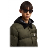 Moncler - Occhiali da Sole Squadrati Quaderna - Nero Opaco - Moncler Eyewear