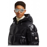 Moncler - Occhiali da Sole Rotondi Rondo - Argento Opaco - Moncler Eyewear