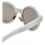 Moncler - Rondo Round Sunglasses - Matte Silver - Moncler Eyewear