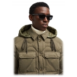 Moncler - Occhiali da Sole Rettangolari Slicka - Nero Opaco - Moncler Eyewear