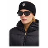 Moncler - Occhiali da Sole Rettangolari Slicka - Nero Opaco - Moncler Eyewear