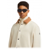 Moncler - Occhiali da Sole Rettangolari Slicka - Blu Opaco - Moncler Eyewear