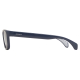 Moncler - Slicka Rectangular Sunglasses - Matte Blue - Moncler Eyewear