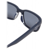 Moncler - Slicka Rectangular Sunglasses - Matte Blue - Moncler Eyewear