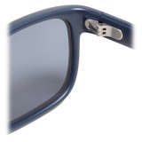 Moncler - Occhiali da Sole Rettangolari Slicka - Blu Opaco - Moncler Eyewear