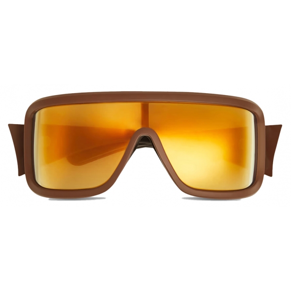 Moncler - Snowseeker Rectangular Sunglasses - Matte Brown - Moncler Eyewear