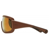 Moncler - Snowseeker Rectangular Sunglasses - Matte Brown - Moncler Eyewear