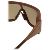 Moncler - Occhiali da Sole Rettangolari Snowseeker - Marrone Opaco - Moncler Eyewear