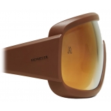 Moncler - Snowseeker Rectangular Sunglasses - Matte Brown - Moncler Eyewear