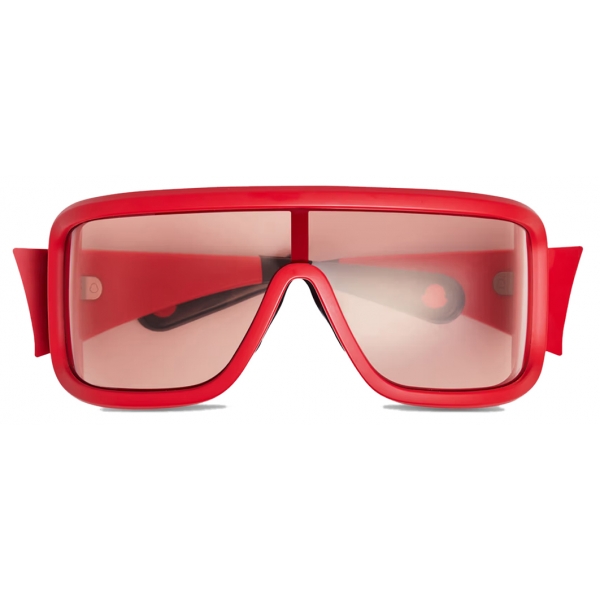 Moncler - Occhiali da Sole Rettangolari Snowseeker - Rosso Opaco - Moncler Eyewear