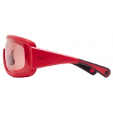 Moncler - Occhiali da Sole Rettangolari Snowseeker - Rosso Opaco - Moncler Eyewear