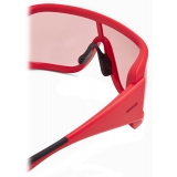 Moncler - Occhiali da Sole Rettangolari Snowseeker - Rosso Opaco - Moncler Eyewear