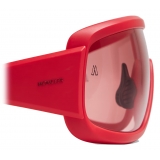 Moncler - Occhiali da Sole Rettangolari Snowseeker - Rosso Opaco - Moncler Eyewear