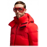 Moncler - Occhiali da Sole Rettangolari Snowseeker - Rosso Opaco - Moncler Eyewear