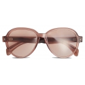 Moncler - Swanspan Pilot Sunglasses - Shiny Pink Transparent - Moncler Eyewear