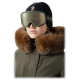 Moncler - Maschera da Sci Terrabeam - Verde Scuro Opaco & Marrone - Moncler Eyewear