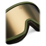 Moncler - Maschera da Sci Terrabeam - Verde Scuro Opaco & Marrone - Moncler Eyewear