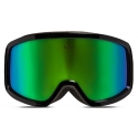 Moncler - Terrabeam Ski Goggles - Shiny Black & Iridescent Aqua Green - Moncler Eyewear