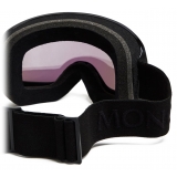 Moncler - Maschera da Sci Terrabeam - Nero Lucido & Verde Acqua Iridato - Moncler Eyewear