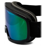 Moncler - Maschera da Sci Terrabeam - Nero Lucido & Verde Acqua Iridato - Moncler Eyewear