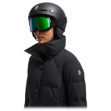 Moncler - Maschera da Sci Terrabeam - Nero Lucido & Verde Acqua Iridato - Moncler Eyewear