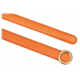 Avvenice - Iris - Premium Leather Belt - Orange - Handmade in Italy - Exclusive Luxury Collection