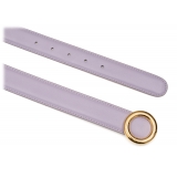 Avvenice - Iris - Premium Leather Belt - Lilac - Handmade in Italy - Exclusive Luxury Collection