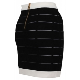 Balmain - Mini Gonna - Nero Bianco - Balmain Exclusive Luxury Collection