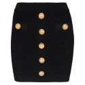 Balmain - High Waist Mini Skirt - Black - Balmain Exclusive Luxury Collection