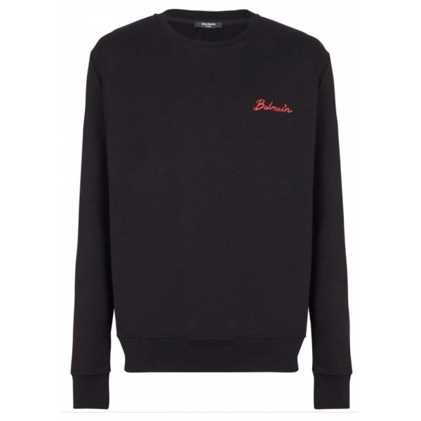 Balmain - Sweatshirt - Black Red - Balmain Exclusive Luxury Collection