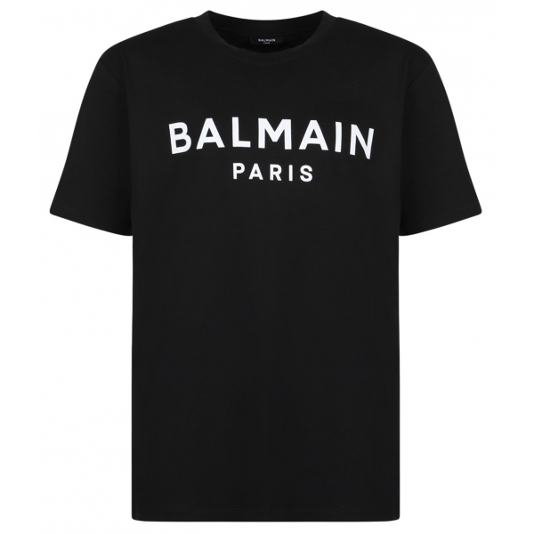 Balmain - Logo Print T-Shirt - Black - Balmain Exclusive Luxury Collection