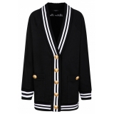 Balmain - Cardigan Lungo - Nero - Balmain Exclusive Luxury Collection