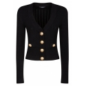 Balmain - Cardigan Corto - Nero - Balmain Exclusive Luxury Collection