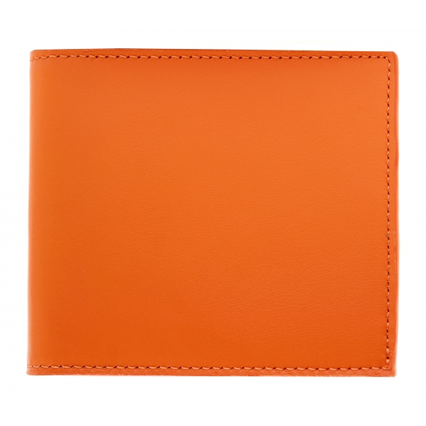 Avvenice - Premium Leather Wallet - Orange - Handmade in Italy - Exclusive Luxury Collection