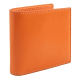 Avvenice - Premium Leather Wallet - Orange - Handmade in Italy - Exclusive Luxury Collection