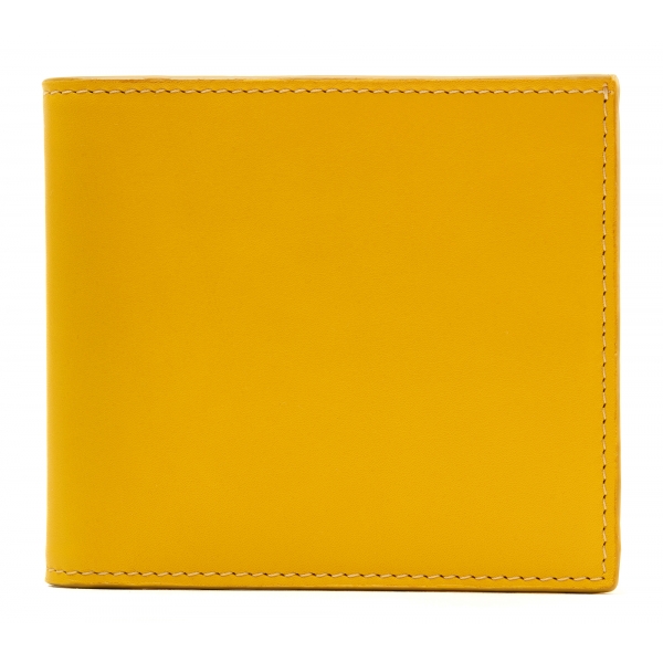 Avvenice - Portafoglio in Pelle Premium - Giallo - Handmade in Italy - Exclusive Luxury Collection