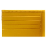 Avvenice - Portafoglio in Pelle Premium - Giallo - Handmade in Italy - Exclusive Luxury Collection