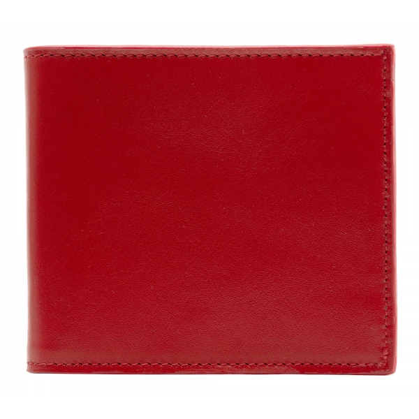 Avvenice - Portafoglio in Pelle Premium - Rosso - Handmade in Italy - Exclusive Luxury Collection