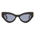 Fendi - FF Diamonds - Cat Eye Sunglasses - Black - Sunglasses - Fendi Eyewear