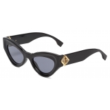 Fendi - FF Diamonds - Occhiali da Sole Cat Eye - Nero - Occhiali da Sole - Fendi Eyewear