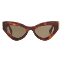 Fendi - FF Diamonds - Cat Eye Sunglasses - Brown - Sunglasses - Fendi Eyewear