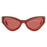 Fendi - FF Diamonds - Cat Eye Sunglasses - Red - Sunglasses - Fendi Eyewear