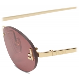 Fendi - Fendi First Crystal - Oval Sunglasses - Purple - Sunglasses - Fendi Eyewear