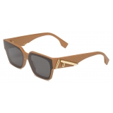 Fendi - Fendi First - Occhiali da Sole Rettangolare - Beige - Occhiali da Sole - Fendi Eyewear