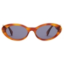 Fendi - FF Diamonds - Oval Sunglasses - Brown - Sunglasses - Fendi Eyewear