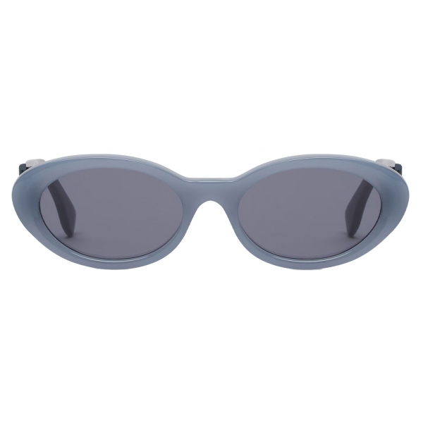 Fendi - FF Diamonds - Oval Sunglasses - Light Blue - Sunglasses - Fendi Eyewear