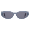 Fendi - FF Diamonds - Oval Sunglasses - Light Blue - Sunglasses - Fendi Eyewear