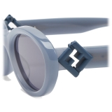 Fendi - FF Diamonds - Oval Sunglasses - Light Blue - Sunglasses - Fendi Eyewear